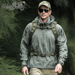 Hiking Jackets For Men 2024 New Tactical Softshell Lightweight Windproof Water-Resistant Outdoor Climbing Camping Commuter High