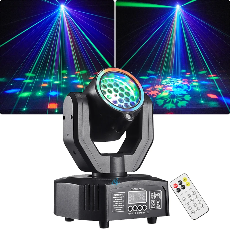 

30 Вт Super Mini RGB светодиодный точечный светильник сценический светильник DMX512 с дистанционным управлением диско-лучевой лазерный эффект с гобо для DJ Party KTV