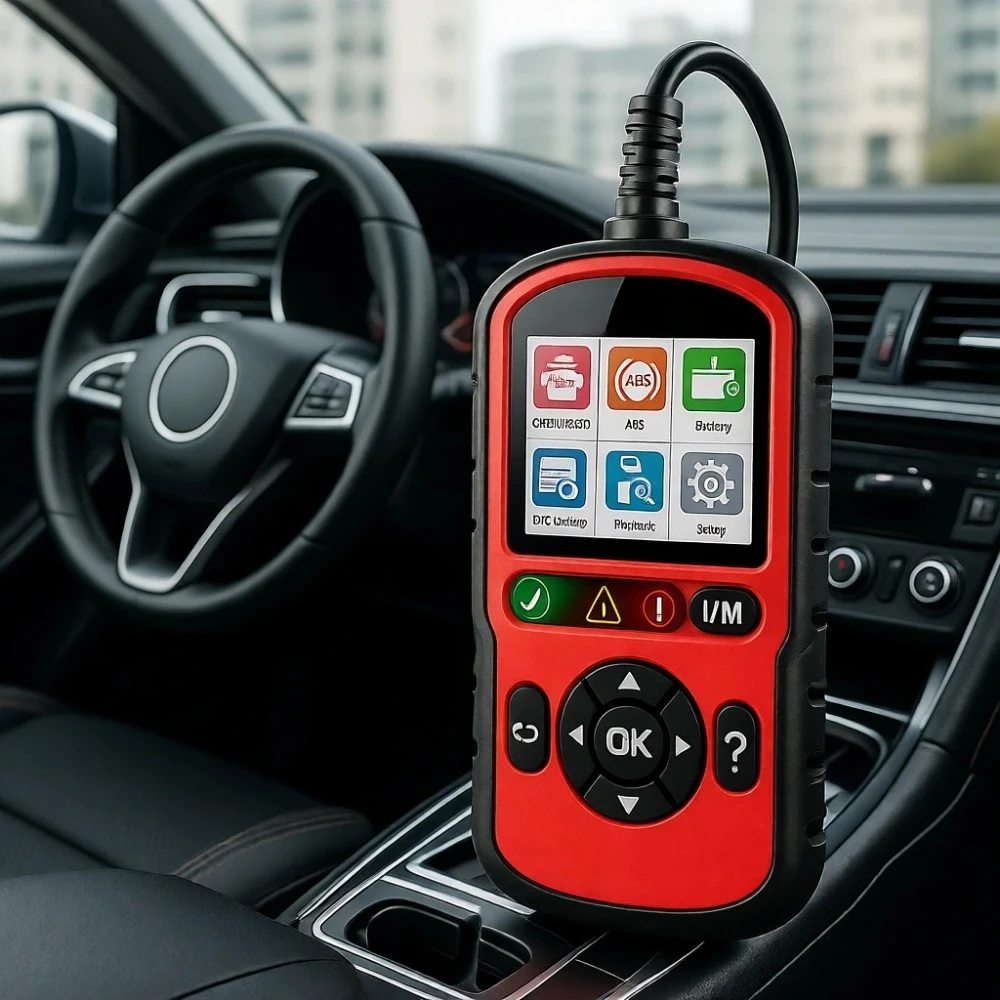 

OBD2 Scanner Universal Code Reader with AutoVin Erase DTCs ABS Battery Test Live Data Engine Diagnostic