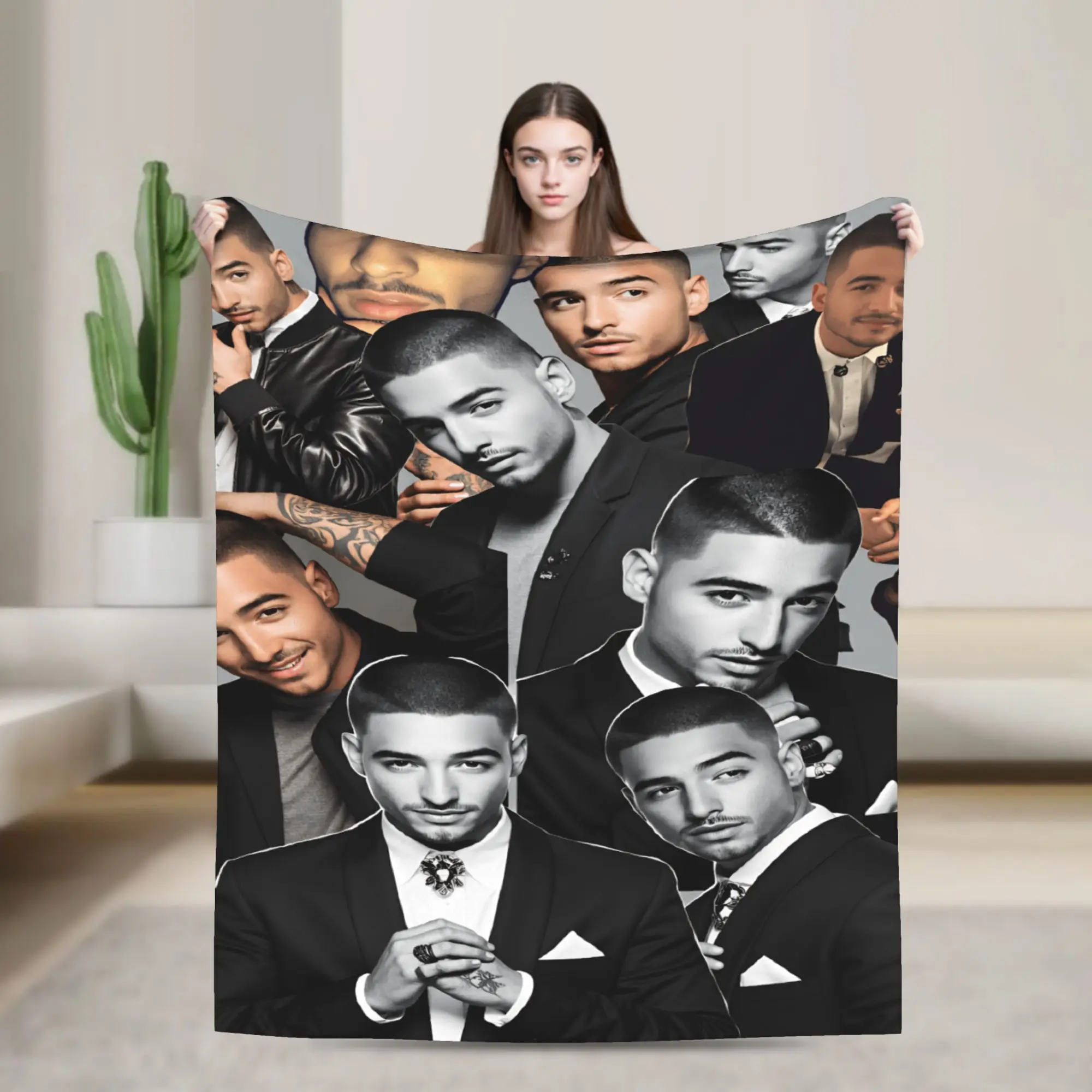 بطانية ناعمة للفتيات والأولاد للتخييم مغني الراب M-Maluma Muisc رمي بطانية الفانيلا المفرش لسرير الأريكة غطاء سرير أريكة جرافيك