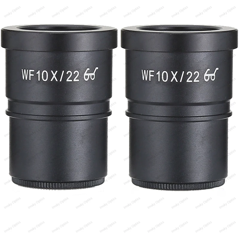 1PC 2PCS High Point WF10X/22mm 10X Wide Field Eyepiece Optical Glass Lens 30MM Interface Trinocular Binocular Stereo Microscope