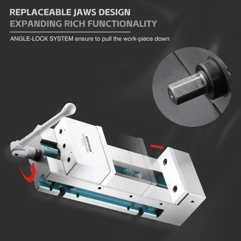 High Quality Screw Type Cnc Machining Precision Modular Vise SEMU600-205