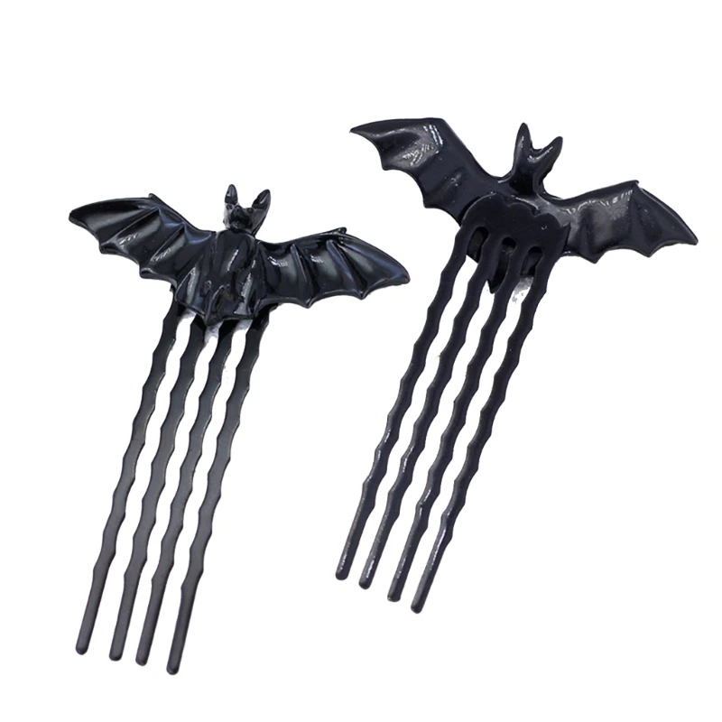 

1Pair Bat Pattern Hairclip Antiskid Hair Clip Ponytails Hairpin Daily Dating Dropship