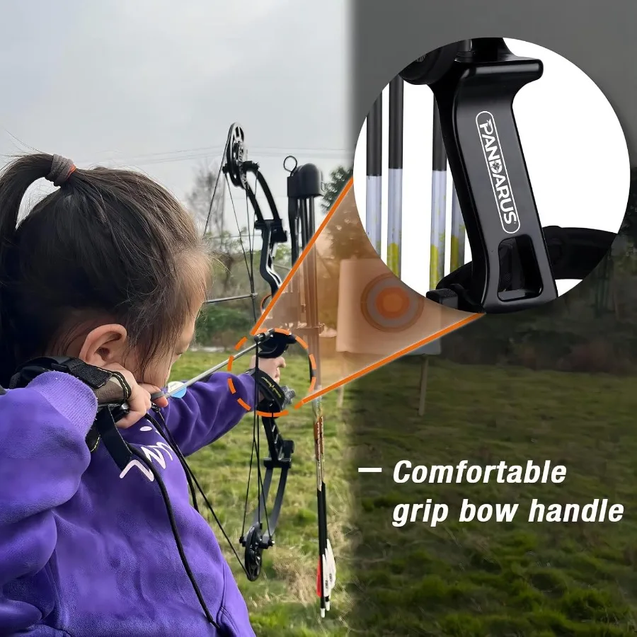 مجموعة القوس المركب 1040lbs لسحب الطفل اليد اليمنى تصميم خفيف الوزن القوس قابل للتعديل 1628 رسم طول IBO 290fps جديد 2024 Profe #4