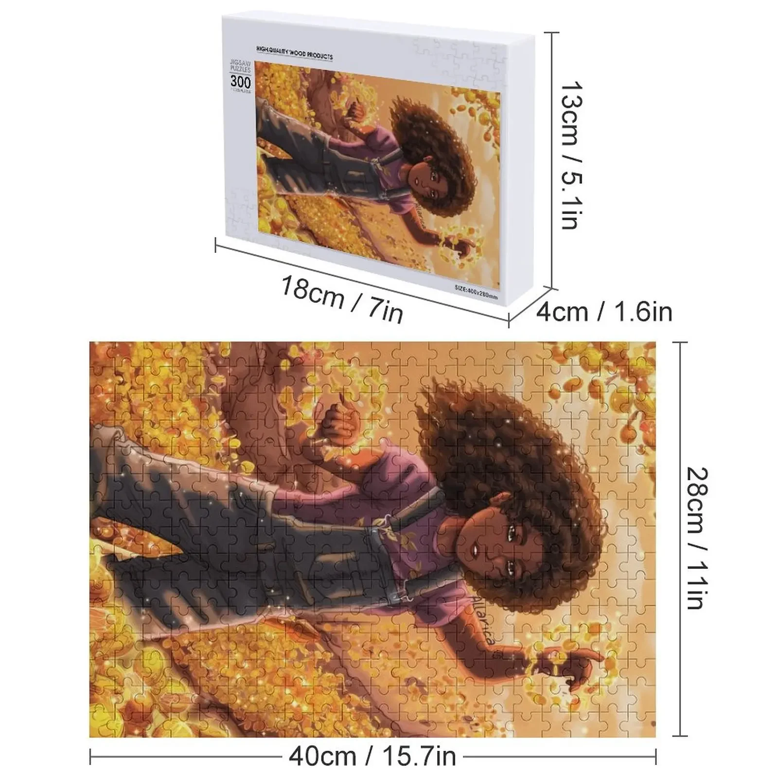 헤이즐 레브스케 골드 직소 퍼즐 맞춤 선물 맞춤형 이름 나무 성인 맞춤형 사진 퍼즐