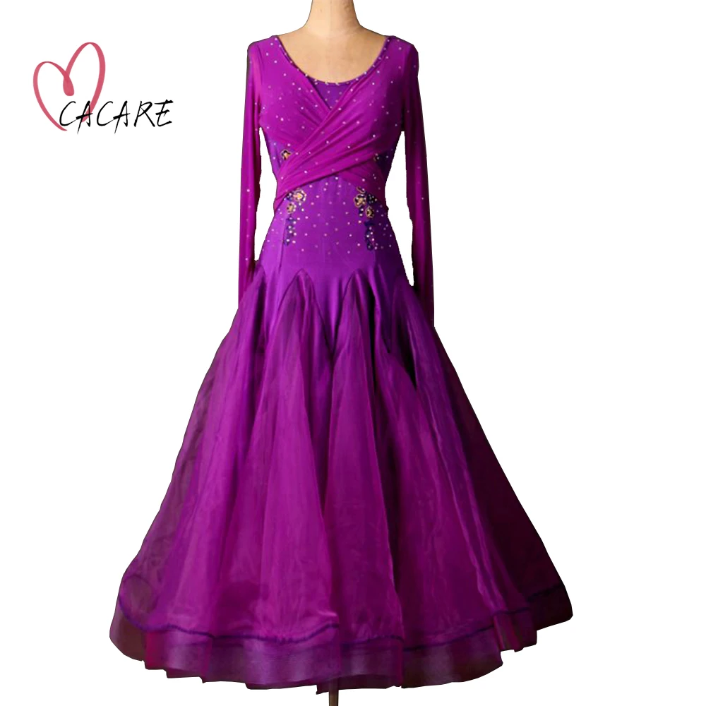 Vestido de baile moderno de una pieza, traje de competición de baile de Salón Estándar, Vals, flamenco, traje de escenario para fiesta, D0265