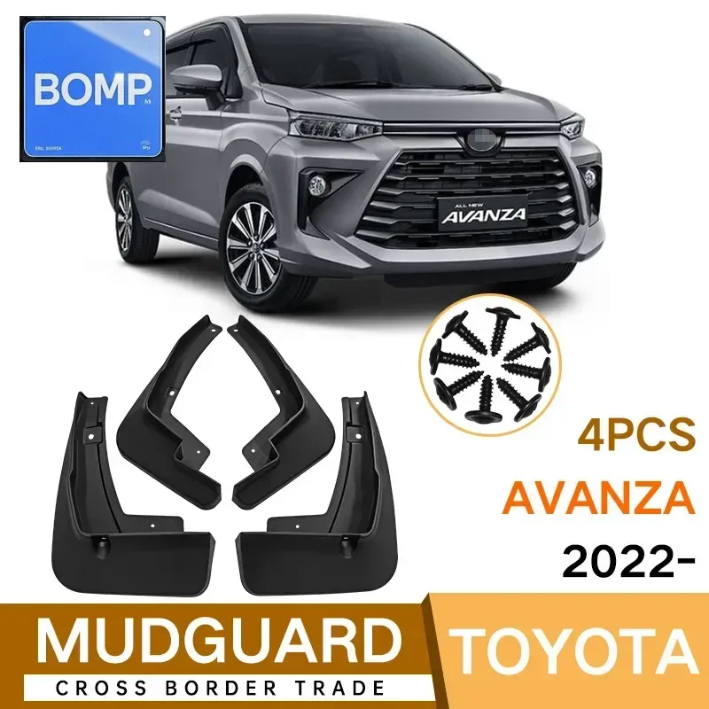

Fit For Car Mud Flaps Toyota Avanza 2022-2024 Mudguard Mud Flaps Guard Splash Flap Mudguards Fender Car Accessories