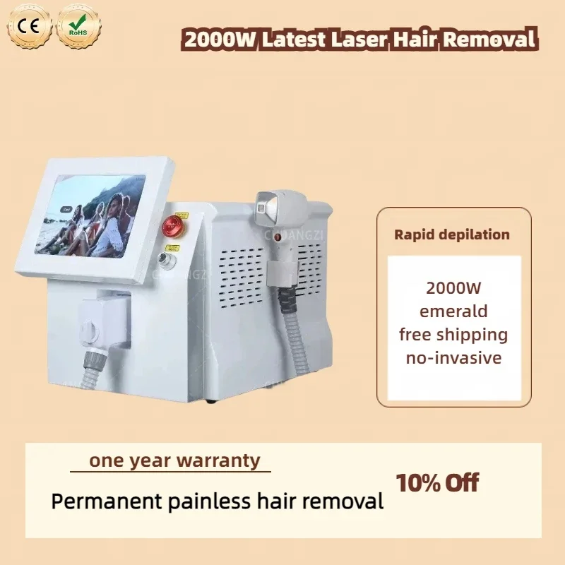 2024 CE Certified Ice Platinum 3 Wavelength 808Nm 755 1064nm Painless Permanent Diode L-aser for Best Hair Removal Results