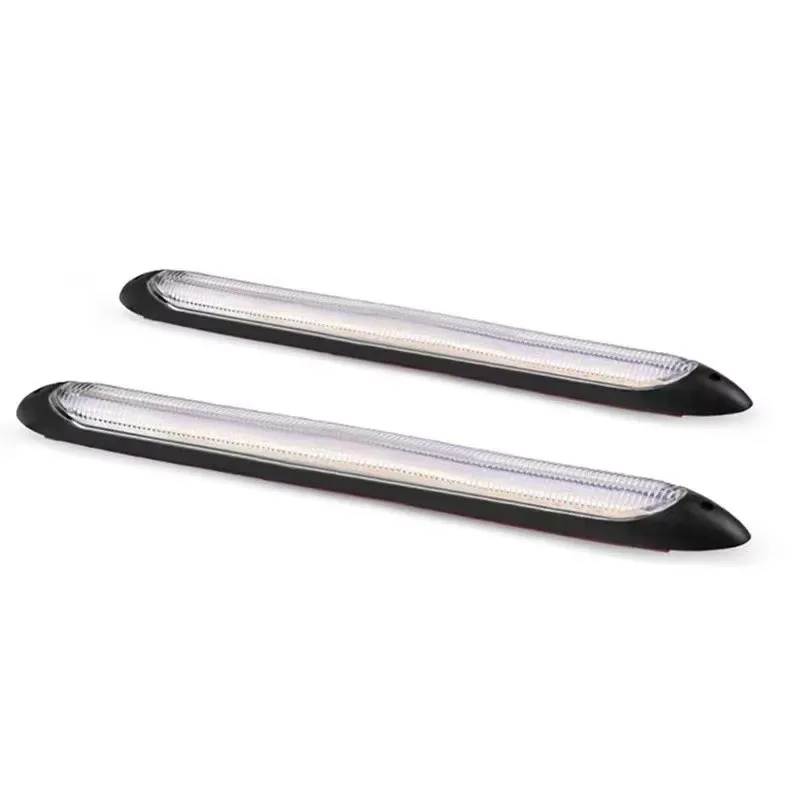 

Tiy 1 пара автомобильных RGB внешних дневных фар автомобиля водонепроницаемый последовательный поток желтый указатель поворота белый или светодиодный дневной ходовой Li