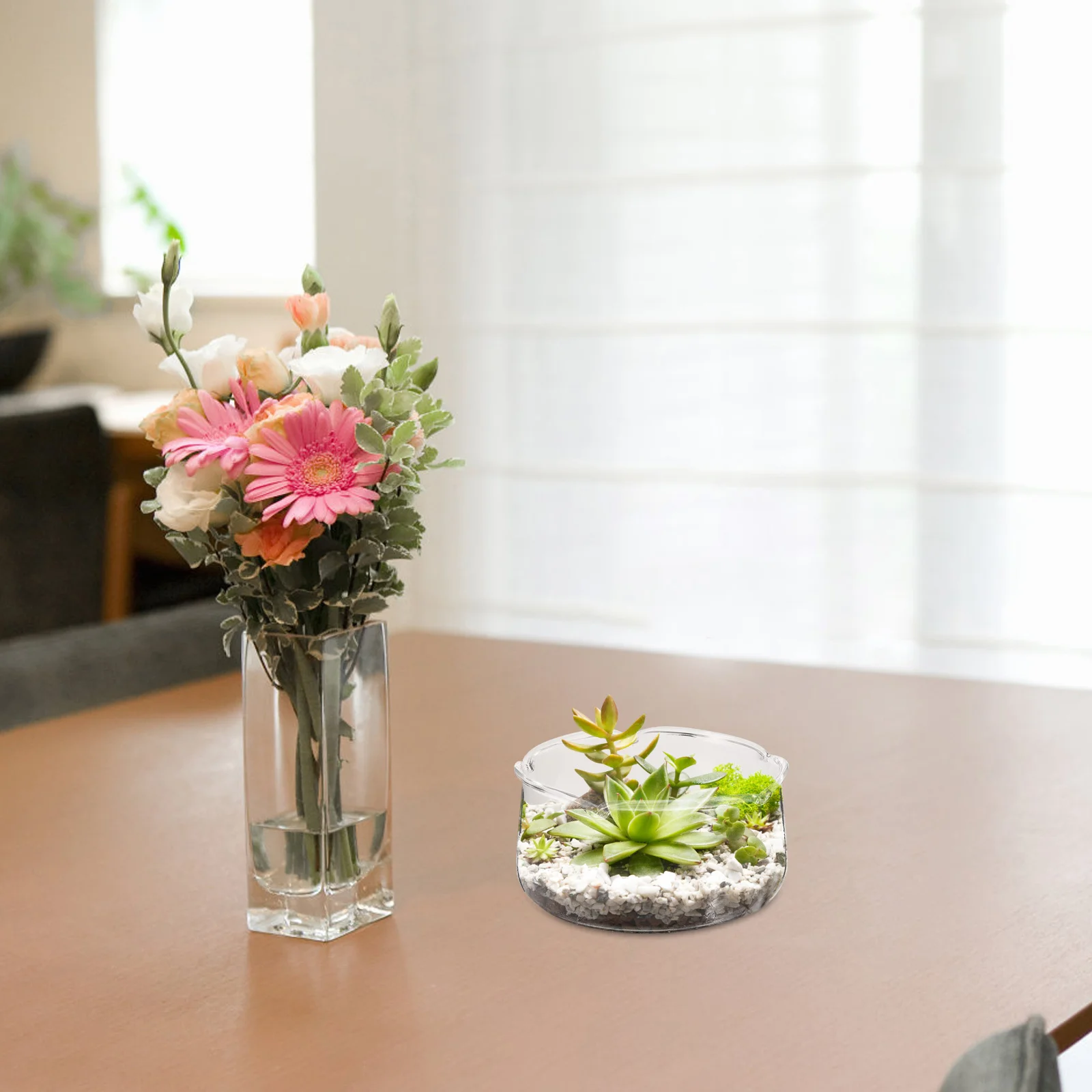 

Clear Glass Planter Hydroponic Pot for Lotus Water Lilies Transparent Flower Vase Indoor Hydroponic Plants Clear Glass Pot