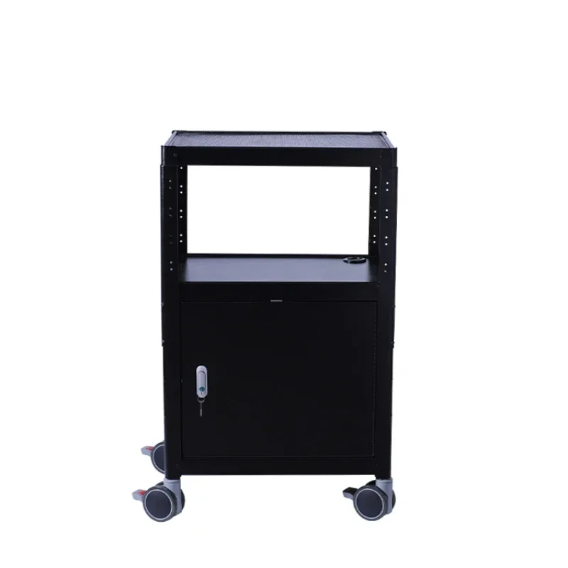 PB97 mobile computer equipment trolley display desktop arm frame machine room mobile workbench projector car cabinet type