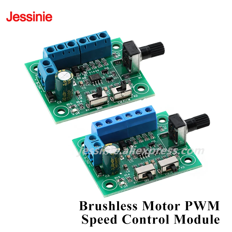 8-24V DC Brushless DC Motor Speed Regulator with PWM Drive Front Switch/Side Switch