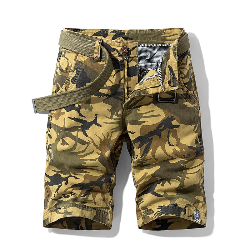 Jungle Camouflage Workwear Shorts Men's Middle Pants Summer New Loose Straight Leisure Climbing Sports Shorts