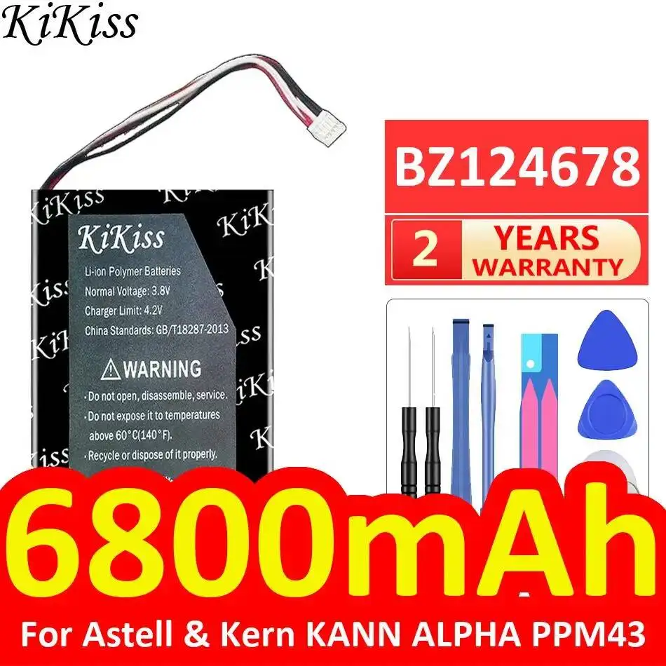 

BZ124678 Player Battery Long-Lasting Performance For Astell & Kern Kann Alpha PPM43 6800mAh High Compatibility