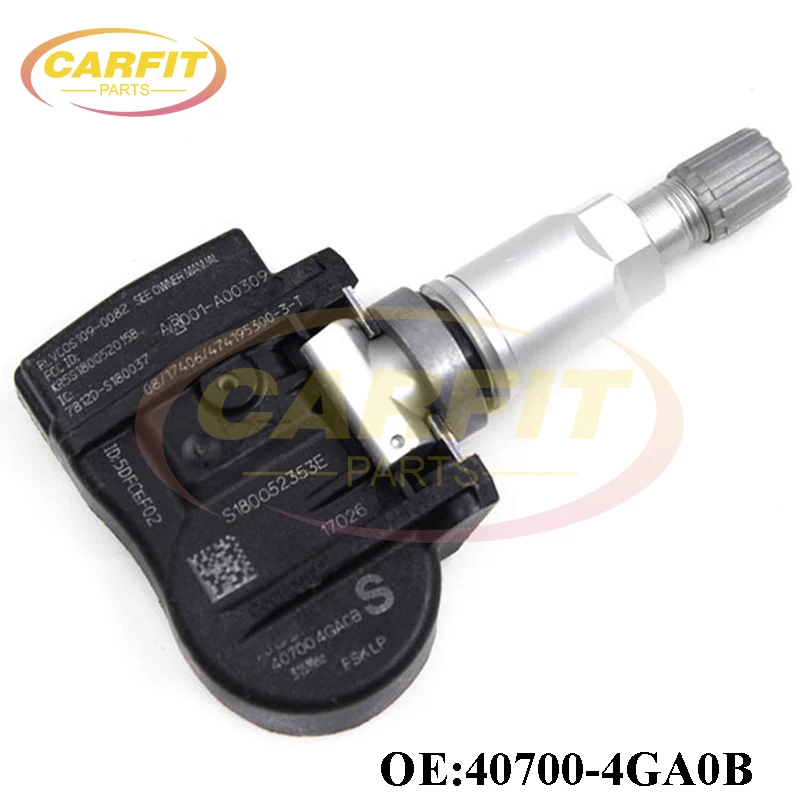 High Quality New OEM 40700-4GA0B 407004GA0B TPMS Tire Pressure Sensor 315MHZ For Infiniti Q50 3.5L 3.7L V6 2014 2015 Auto Parts