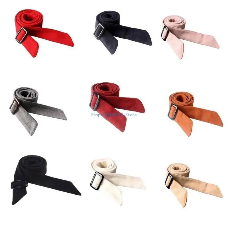 حزام خصر نسائي N7YE عريض من الصوف المخلوط لحزام بديل للشتاء #2