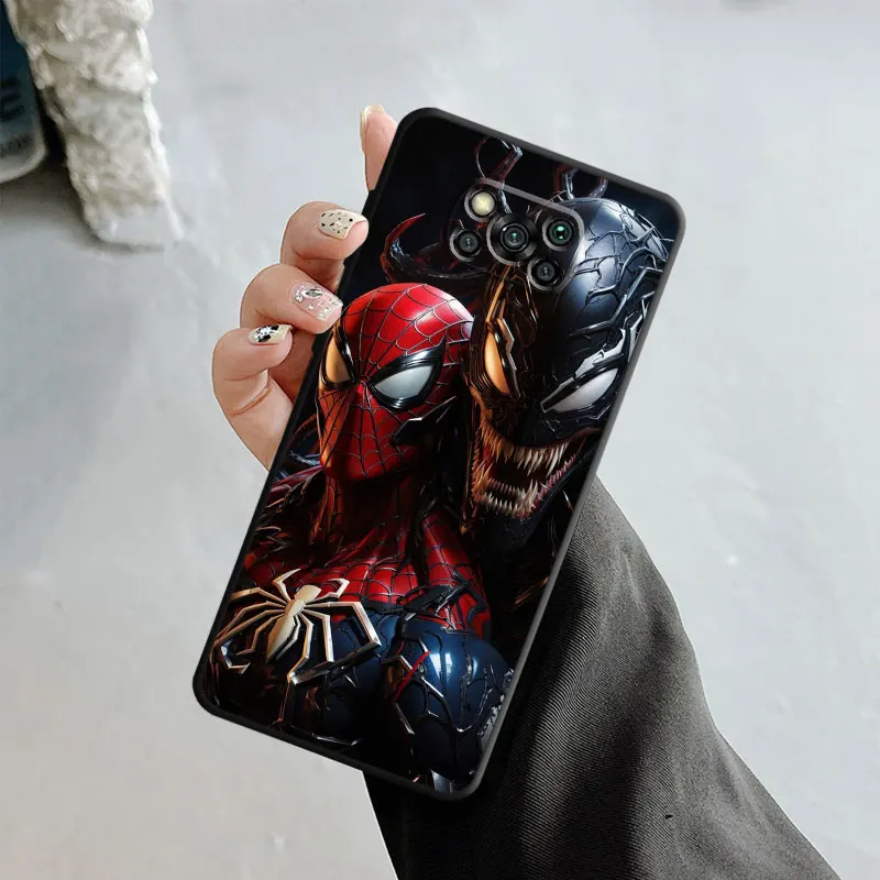 Phone Case For Xiaomi Poco X3 NFC F5 Mi 11T for Huawei P30 P40 for Honor X8a X8 90 for Pixel 7 Marvel Venom Spider Man Symbiosis