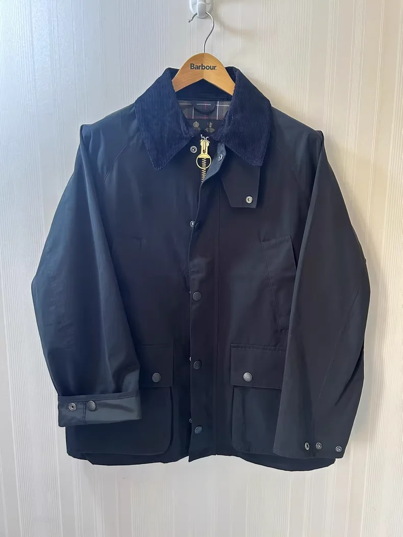 B@r OS Bedale Chaqueta sin cera Azul