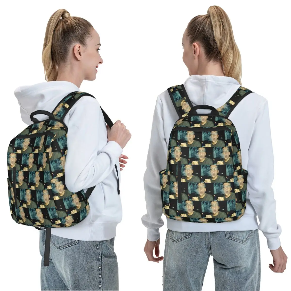 McLovin Driver License Backpack Daypack Large Capacity Children BookBag School Bag Shoulder Bags for Men Women