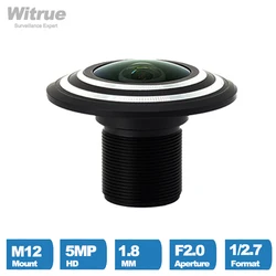 Witrue New Camera Lens CCTV 5MP 1.8MM M12 Mount 1/2.7