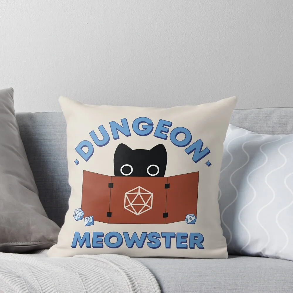 

Dungeon Meowster Screen Throw Pillow Christmas Pillow Covers Pillowcases Bed Cushions Decorative Pillow Covers For Sofa
