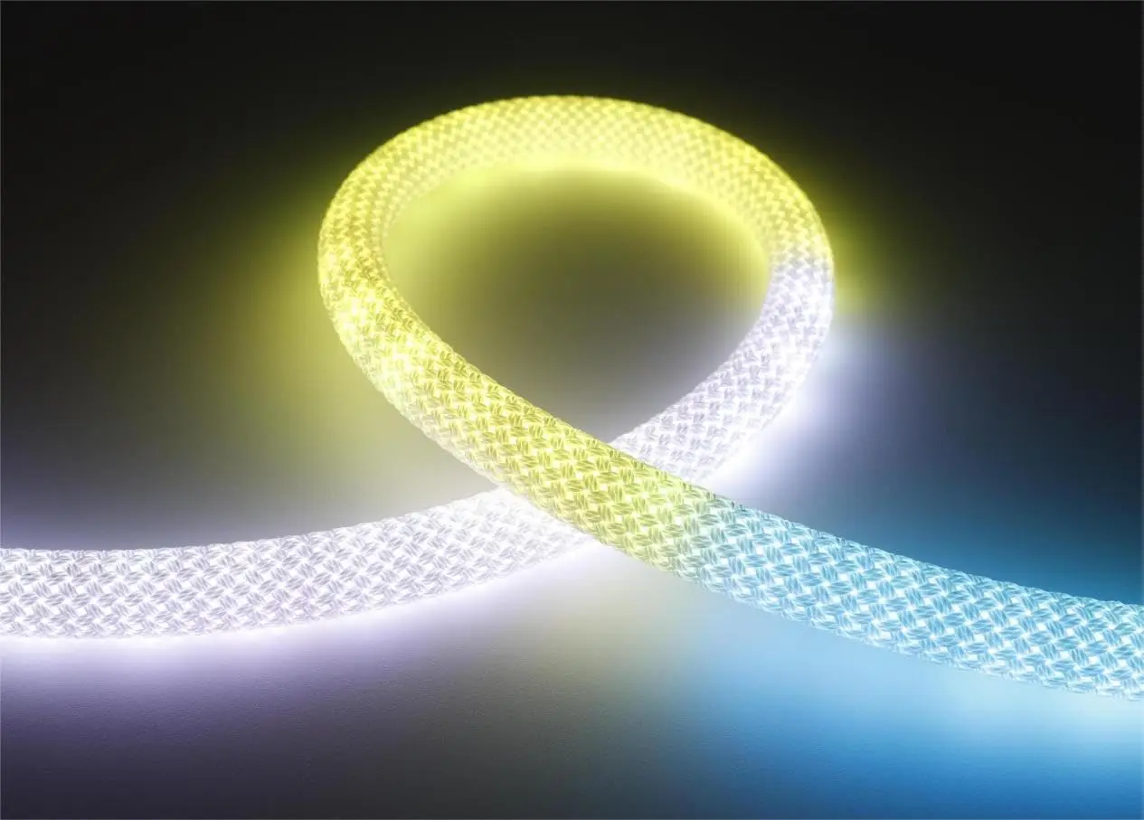 5V waterproof, bendable, luminous, iridescent dragon scale pattern weaving light, Bluetooth music synchronization light