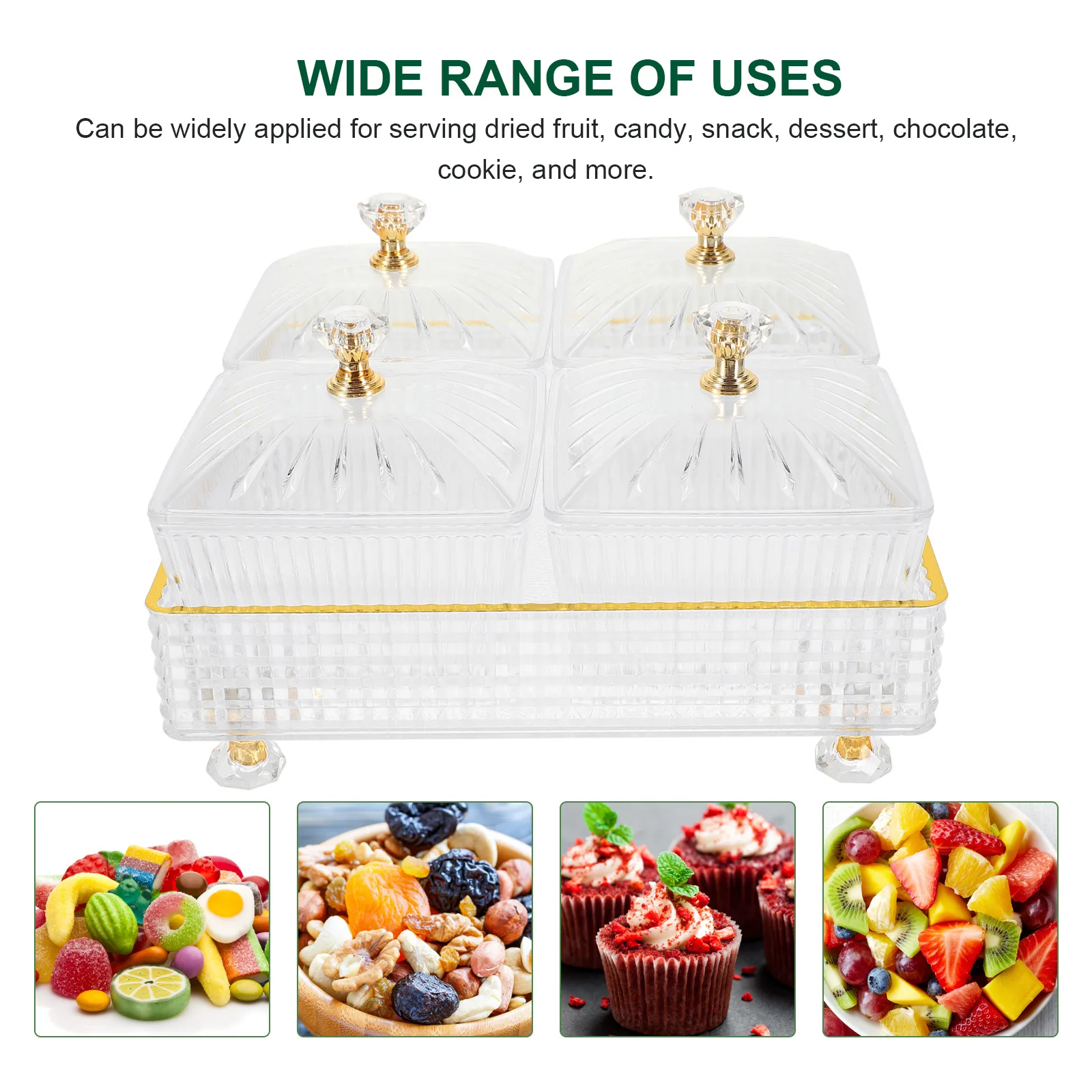 

Snack Plate Platter Charcuterie Bowls Divided Veggie Serving Tray Fruits Food Dish KTV Container Storage Bowl Home Snacks