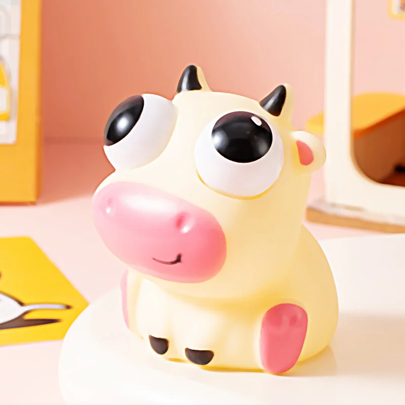 Pop Eye Squeeze Sensory Toys Cartoon Animal Fidget Toy Stress Relief Anxiety Relax Eyeball Bounce Toy Kids Fun Novelty Gift Adhd