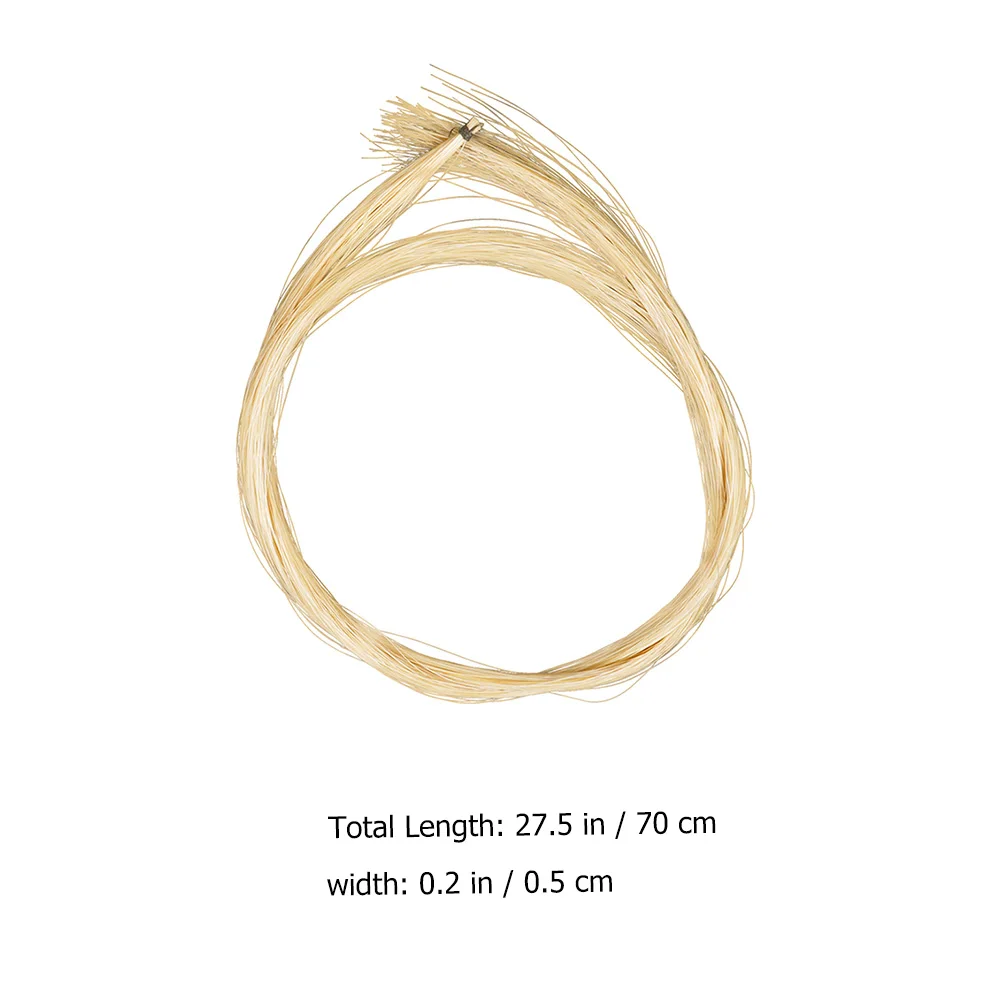 

Horsemao Bow Violin Parts and Accessories Attachment Tie Hair Horsetail for