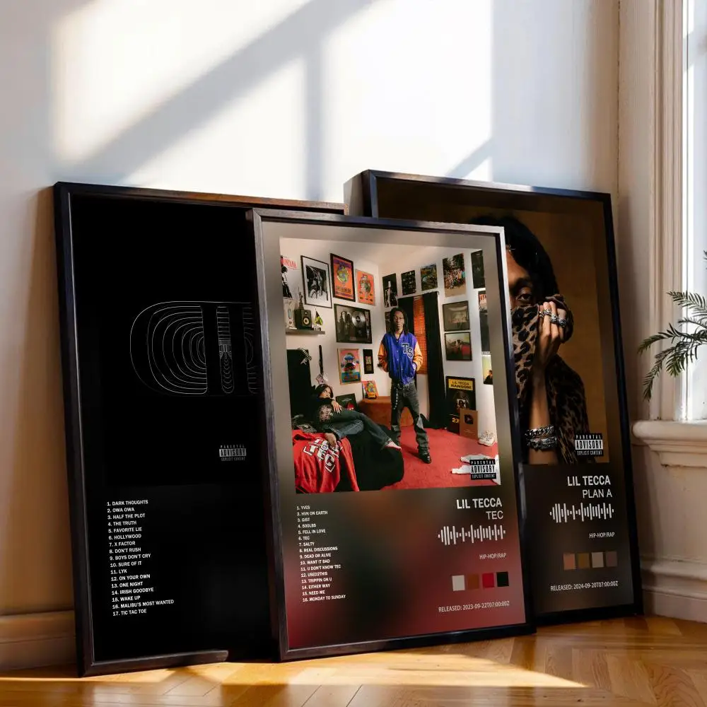 Lil Tecca Poster, Musik-Album-Cover, für Zimmer, Leinwand, Malerei, Druck, Kunst, Heimwanddekoration, Bild, Geschenk