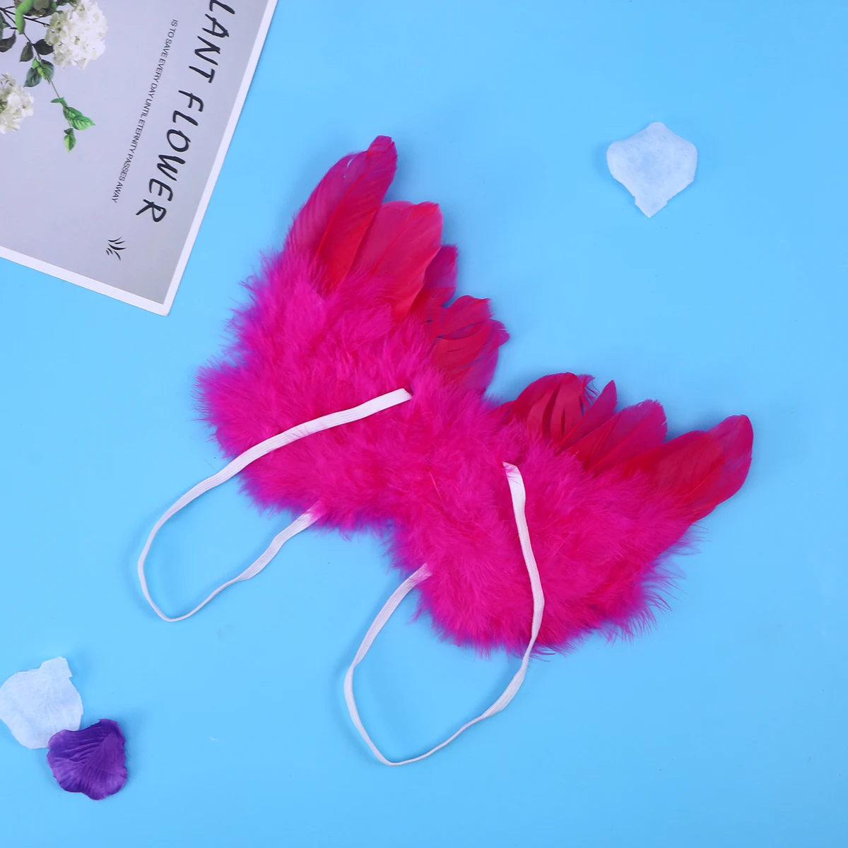 

'S Angel Wings Photo Prop Rosy Costume Clothing Birthday Party Decoration Natural Wings For Family