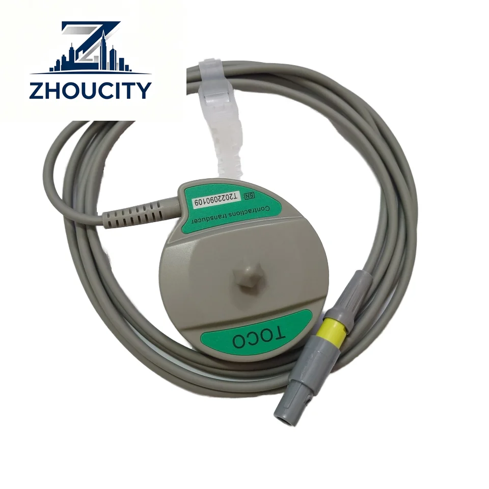 Baby Heart Rate Fetal Probe 6pin TOCO Probe Compatible for Edan F2 F3 F6 F9