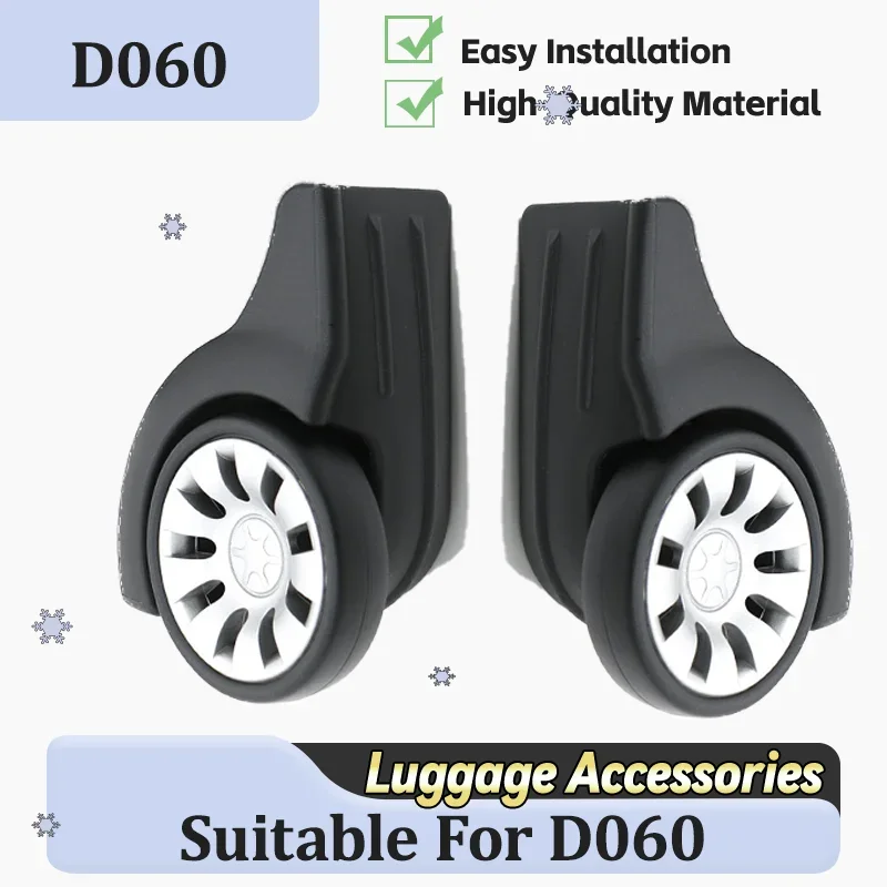 

For D060 Mute Luggage Wheels 360° Swivel TPU Wear-Resistant Steel Bearing Universal Suitcase Repair Parts