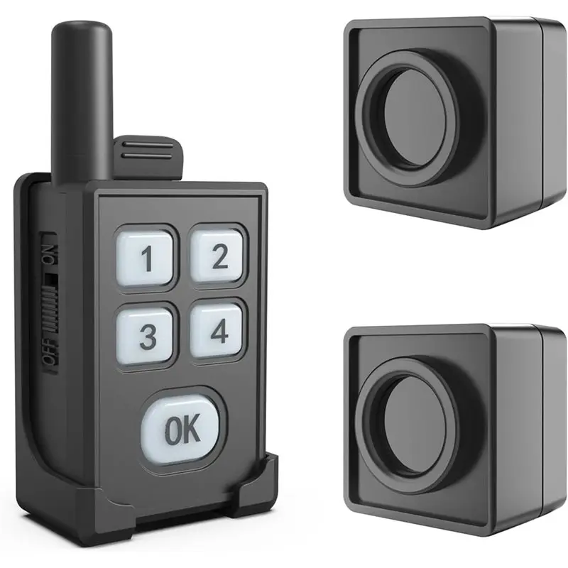 Personal Security Detector-Wireless Motion Sensor& 1/4 Mile Waterproof Portable Outdoor Perimeter Alarm System-Y41A