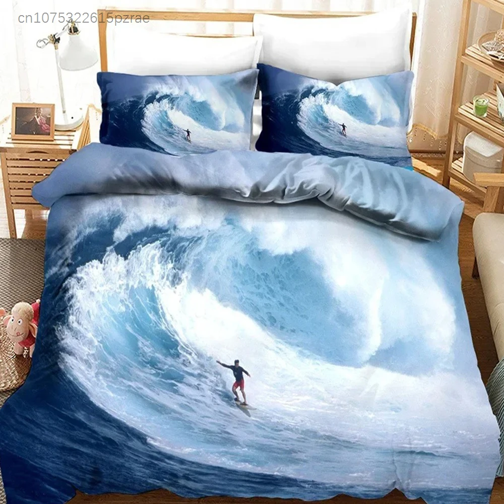 Beach Surfing Bedding Set Scen - Home Fashion Textiles ulasan dan harga