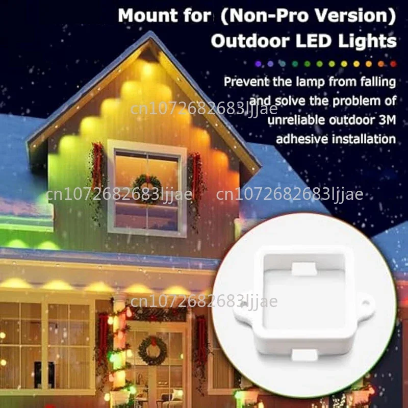 

LED Light Clips for Govee, Mounting Brackets, Non-Pro Version H705, Outdoor Lights Extension-Y411A, 72Pcs