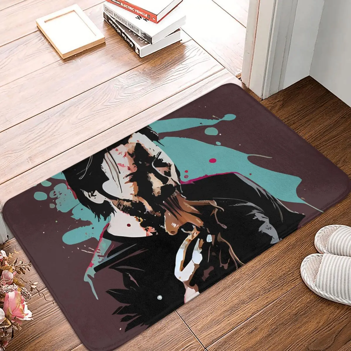 Movie The Matrix Anti-Slip Doormat Bath Mat The Dessert Of The Real Mauve Floor Carpet Entrance Door Rug Home Decorative