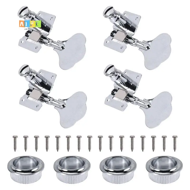 

A12E-4Pcs Guitar Tuning Pegs Electric Bass Tuner Peg Guitar Open Gear Tuning Pegs Machine Heads For Fender Jazz Bass Guitar
