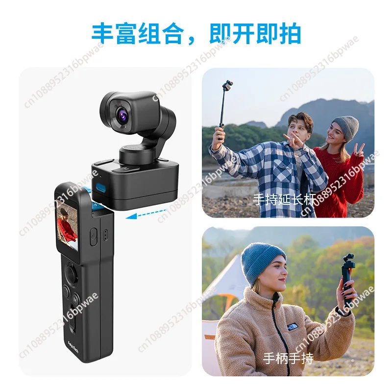 FeiyuTech Feiyu Pocket 3 Kit Cordless Detachable 3-Axis Stabilizer Gimbal Camera 4K60fps Footage Magnetic Attach AI Tracking