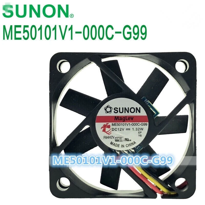

A+for SUNON ME50101V1-000C-G99 5010 12V 1.32W 5CM 3-wire Gale Volume Cooling Fan