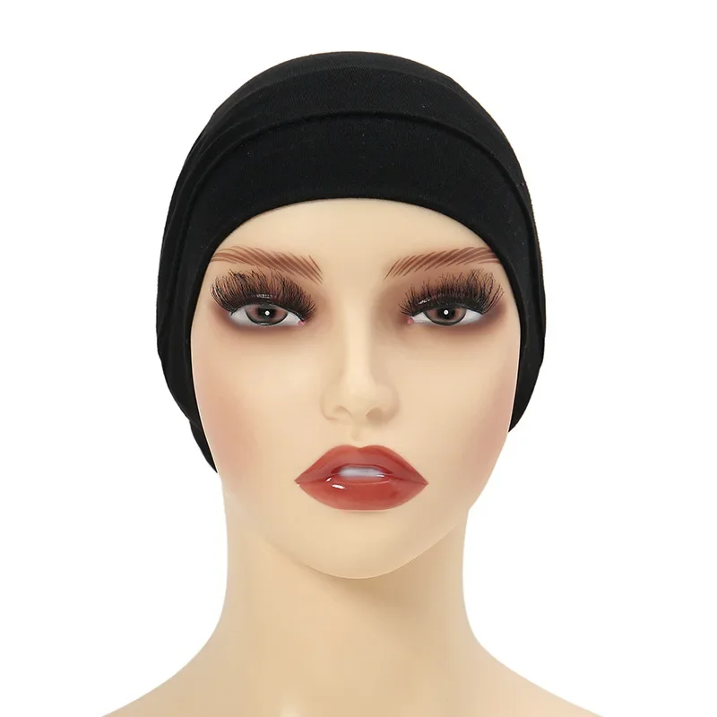 Soft Women Stretch Underscarf Muslim Inner Hijab Hat Beanies Bonnet Femme Musulman Turbante Mujer Hair Loss Head Scarf Ninja Cap