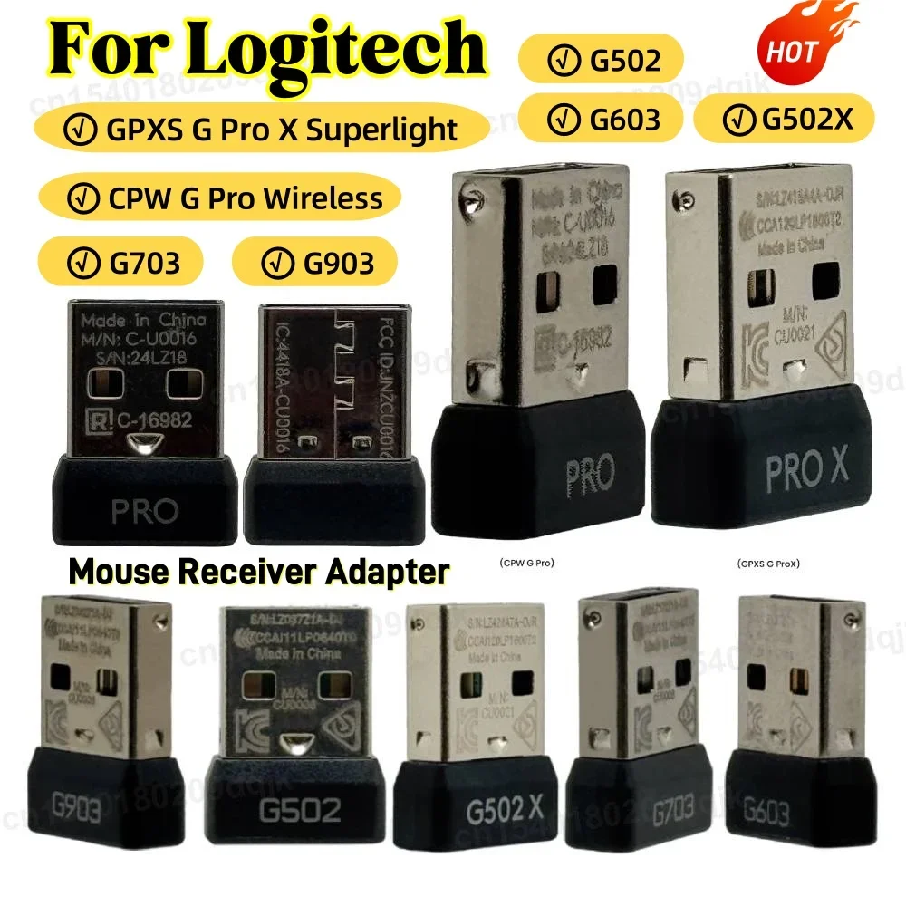 

USB-приемник, беспроводной адаптер приемника мыши, USB-адаптер для Logitech CPW G Pro/GPXS G Pro X G502 G502X G903 G703 G603