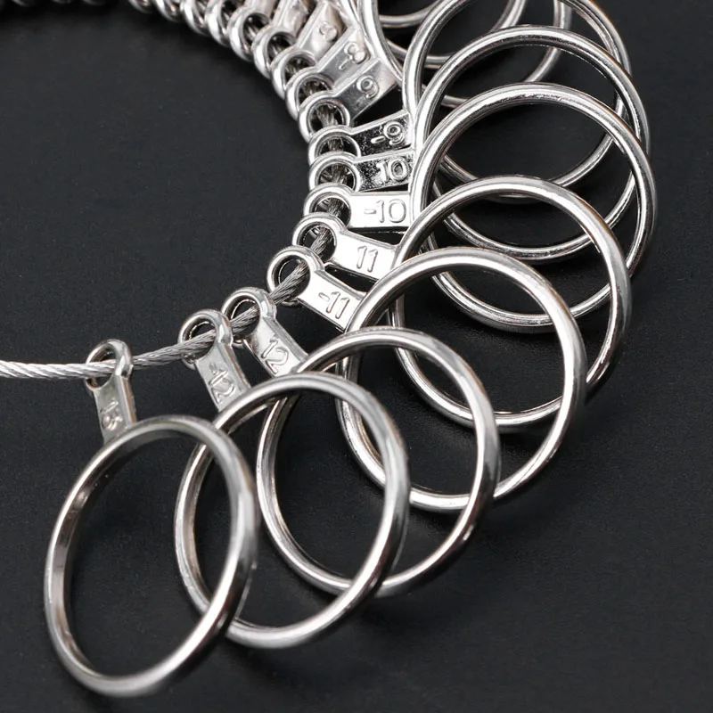 Outil mesure baguier, outil mesure baguier en métal, jauges bague, Mandre bague