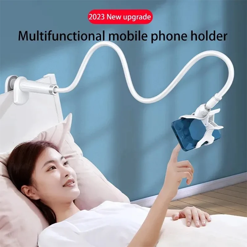 

Hot Universal Lazy Bracket Mobile Phone Holder Gooseneck Stand Flexible Bed Desk Table Clip Bracket for Cell Smart Phone Holder