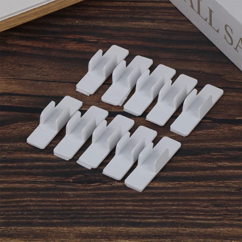 

10Pcs Self Adhesive Pen Holder Pencil Plastic Holder U-shape Pen Holder Sponge Gel Holder Notebook Stylus Pencil Clip Holder