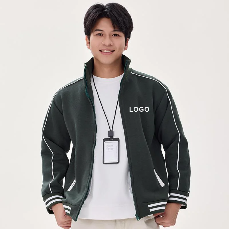 سترة دافئة عالية الجودة على طراز البيسبول، طراز متعدد الاستخدامات، قابلة للتخصيص مع طباعة وتطريز الشعار