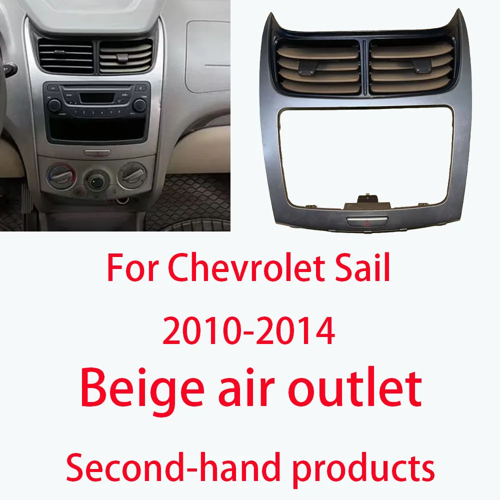 

LINGJIE For Chevrolet Sail 2010-2014 Air Conditioner Outlet Front Panel Grille Air Outlet Knob Center Console Dashboard