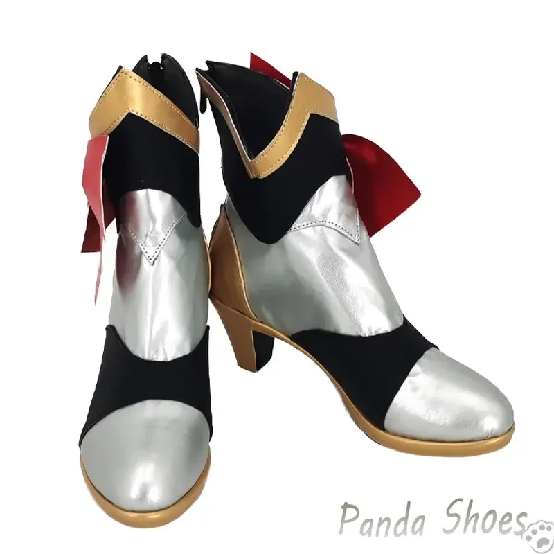 Genshinimpact noelle cosplay sapatos quadrinhos anime jogo cos botas longas noelle cosplay traje prop sapatos para con festa de halloween