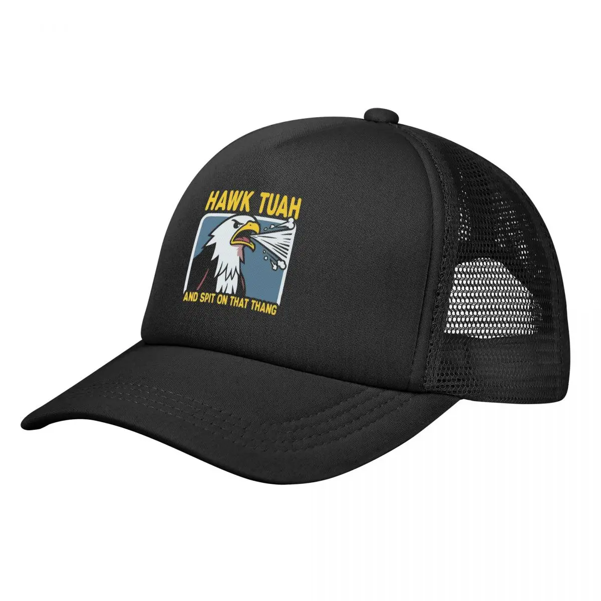 

Hawk Tuah Spit On That Thang Foam Mesh Trucker Hat for Women Men Adjustable Snapback Mesh-Back Summer Cooling Caps