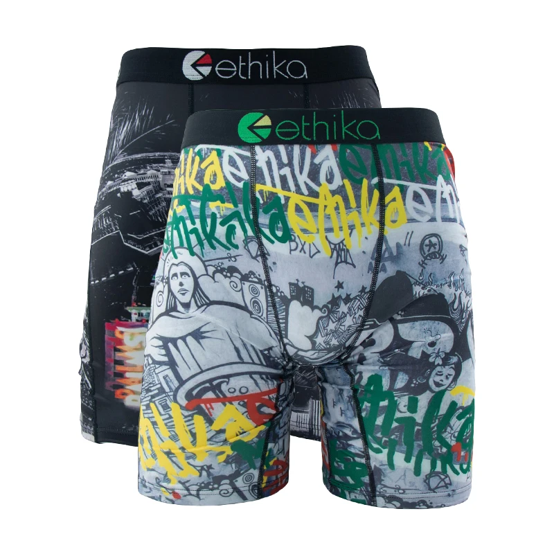 ETHIKA 2 ชิ้นชุดชั้นในชายตาข่ายระบายอากาศได้ดีเป้าบุรุษกางเกงผู้ชายกางเกงบ็อกเซอร์กางเกงบ็อกเซอร์ชายขนาดบวกกางเกงในกางเกง